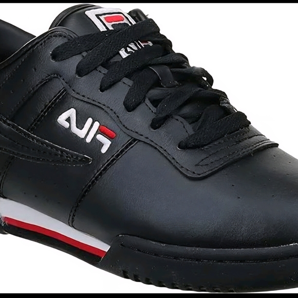 Fila Men's Original Fitness Fashion Sneaker, Black/White/Red - Picture 2 of 8